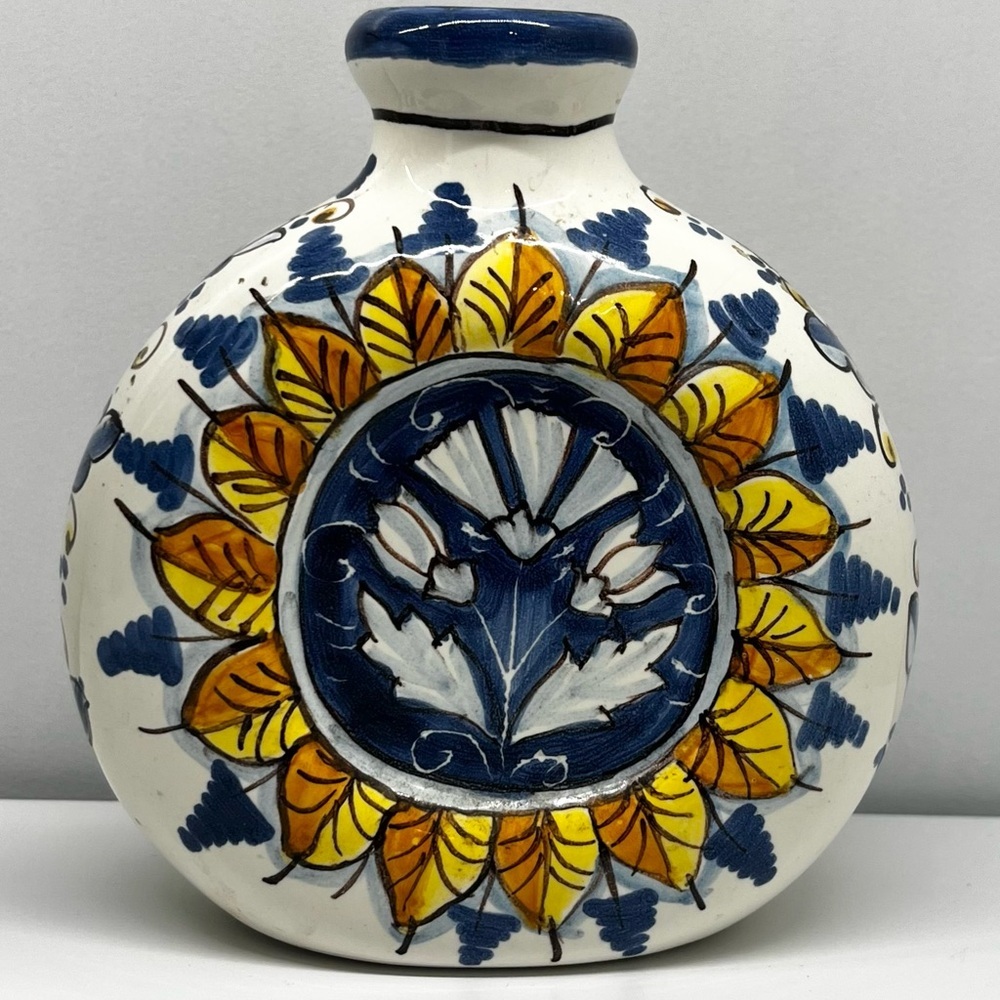 Vintage Vase Pottery Hand Painted for Bellezza 5” Tall